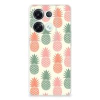 OPPO Reno8 Pro | Siliconen Case | Ananas