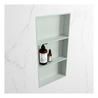Wandnis Solid Surface Easy | In- en opbouw | 30x60x8 cm | 3 vakken | Greey