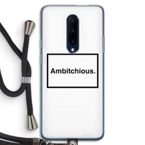 Ambitchious: OnePlus 7 Pro Transparant Hoesje met koord