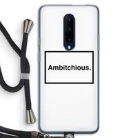 Ambitchious: OnePlus 7 Pro Transparant Hoesje met koord