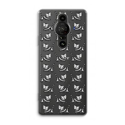 Zwarte poes: Sony Xperia Pro-I Transparant Hoesje