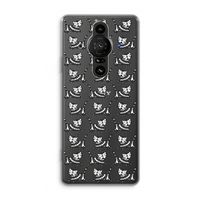 Zwarte poes: Sony Xperia Pro-I Transparant Hoesje