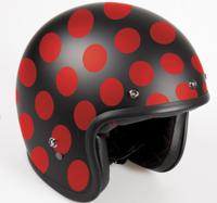 Rode stippen ingesteld motor sticker