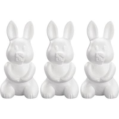 Piepschuim hobby vorm - 3x - haas/konijn - 24 cm - DIY knutsel figuren
