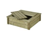 Zandbak 100x100 cm met deksel - Talen buitenmeubelen