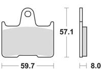 TRW Brake pad mcb 691 pc organic perf.comfort
