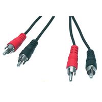 Valueline CABLE-452 audio kabel 1,5 m 2 x RCA Zwart, Rood