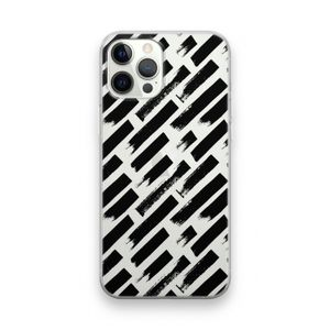 Zwarte vegen: iPhone 12 Pro Transparant Hoesje
