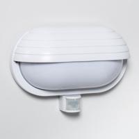 Buitenlamp met sensor wit 'Hubo' E27 fitting wit met PIR sensor 264mm - thumbnail