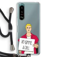 Gimme a call: Sony Xperia 5 III Transparant Hoesje met koord