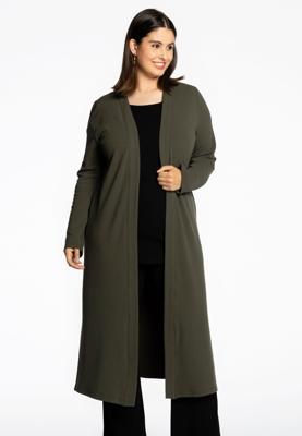 Yoek Cardigan long | Groen | Maat 58/60