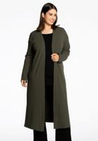 Yoek Cardigan long | Groen | Maat 46/48