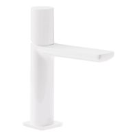 Wastafelkraan Tres Loft | Opbouw | Mengkraan | Standaard model | 1-knop | Rond | Wit mat