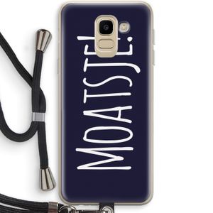 Moatsje!: Samsung Galaxy J6 (2018) Transparant Hoesje met koord