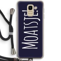 Moatsje!: Samsung Galaxy J6 (2018) Transparant Hoesje met koord