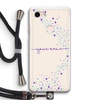 Sterren: Pixel 3 Transparant Hoesje met koord