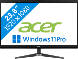 Acer Veriton Z2594G Intel® Core™ i5 i5-1235U 60,5 cm (23.8") 1920 x 1080 Pixels Alles-in-één-pc 8 GB DDR4-SDRAM 256 GB SSD Windows 11 Pro Wi-Fi 6 (802.11ax) Zwart