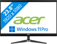 Acer Veriton Z2594G Intel® Core™ i5 i5-1235U 60,5 cm (23.8") 1920 x 1080 Pixels Alles-in-één-pc 8 GB DDR4-SDRAM 256 GB SSD Windows 11 Pro Wi-Fi 6 (802.11ax) Zwart - thumbnail