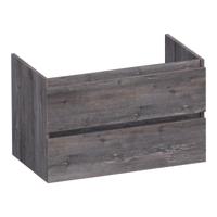 Brauer Joy - Onderkast - 80 cm - met 2 Softclose Lades Greeploos en 1 Sifon Uitsparing - Driftwood