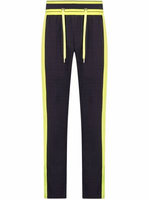 Dolce & Gabbana pantalon de jogging à carreaux - Bleu