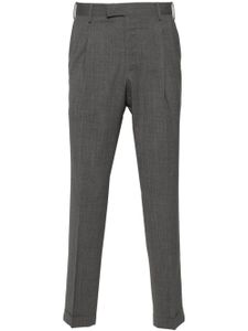 PT Torino pantalon slim à design plissé - Gris