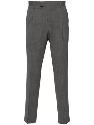 PT Torino pantalon slim à design plissé - Gris