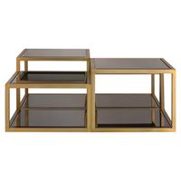 Salontafel Loua set van 4 (Brushed Gold) Richmond - thumbnail