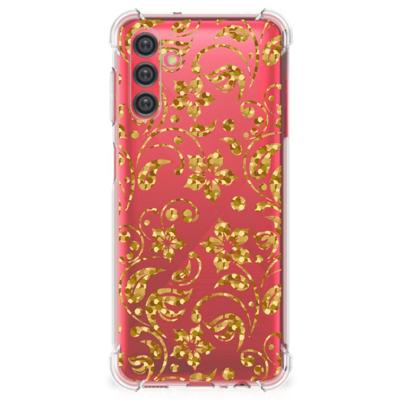 Samsung Galaxy A13 5G | A04s Case Gouden Bloemen Samsung Galaxy A13 5G | A04s Case Gouden Bloemen