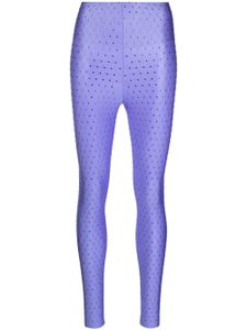 THE ANDAMANE legging à design strassé - Bleu