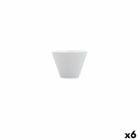 Kom Ariane Artisan Keramisch Wit 11 cm (6 Stuks)