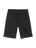 Stella McCartney Kids short en jean à lien de resserrage - Noir