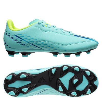 adidas X Speedportal .4 FG Al Rihla - Clear Aqua/Blauw/Geel Kinderen