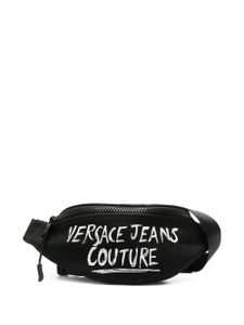 Versace Jeans Couture sac banane à logo imprimé - Noir