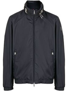 Moncler veste zippée à capuche dissimulée - Bleu