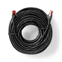 Nedis CAT6-kabel | U/UTP | 30  m | PE | Zwart | 1 stuks - CCGP85900BK300 CCGP85900BK300 - thumbnail