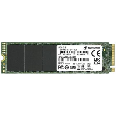 Transcend 110Q 500 GB NVMe/PCIe M.2 SSD 2280 harde schijf PCIe NVMe 3.0 x4 Retail TS500GMTE110Q