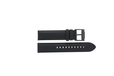 Horlogeband Fossil BQ1703 Leder Zwart 20mm