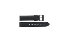 Horlogeband Fossil BQ1703 Leder Zwart 20mm