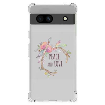 Google Pixel 7A Stevig | Bumper Hoesje | Boho Text