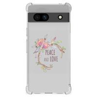 Google Pixel 7A Stevig | Bumper Hoesje | Boho Text