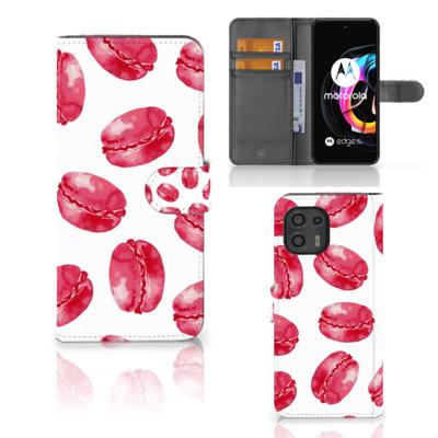 Motorola Edge 20 Lite | Book Cover | Pink Macarons