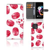 Motorola Edge 20 Lite | Book Cover | Pink Macarons