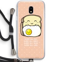 Sleep All Day: Samsung Galaxy J3 (2017) Transparant Hoesje met koord
