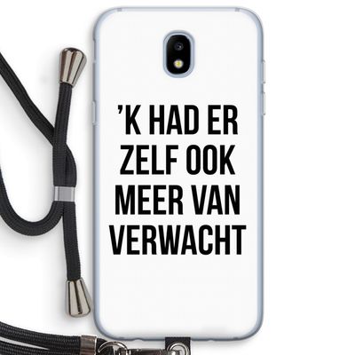 Meer verwacht: Samsung Galaxy J5 (2017) Transparant Hoesje met koord