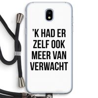 Meer verwacht: Samsung Galaxy J5 (2017) Transparant Hoesje met koord