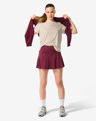 HEMA Damessportrokje donkerrood (donkerrood)