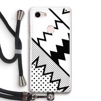 Pop Art #5: Pixel 3 Transparant Hoesje met koord