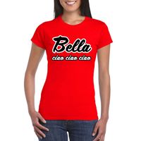 Rode bankovervaller Bella Ciao t-shirt voor dames 2XL  -