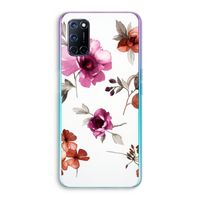 Geschilderde bloemen: Oppo A92 Transparant Hoesje