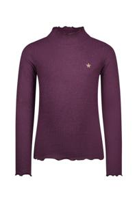 Like Flo Meisjes basic col shirt - Eef - Grape